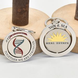 Llavero de Metal Personalizado de Alta Calidad con Diseño de Venta Caliente, Llavero Giratorio de Esmalte Suave y Duro para Promoción - Product Image 3