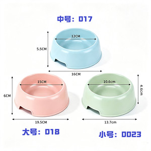 Pet Bowl <b>Feeder</b> Dog Bowl Colorful Plastic Portable Small <b>Cat</b> Dog Feeding Bowl - Product Image 5