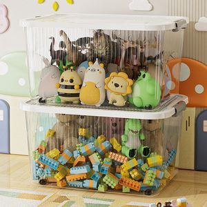 Transparent Toy Storage <b>Box</b> - extra <b>Large</b>,clothes Organizer with Lid, High-transparency <b>Plastic</b> Storage Container - Product Image 1