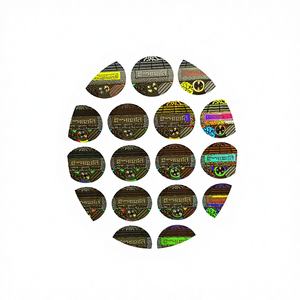 Etiquetas Adhesivas Redondas Holográficas Plateadas P4 de Digiteltech para Compras Comerciales - Product Image 1