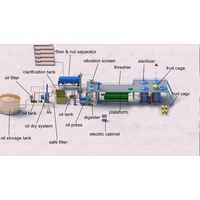 0.5-5 T/h Kleine Mini Palmfruitpers Freesmachine Voor De Verwerking Van De Productie Van De Extractiemachine Palmoliepersmachine