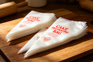 100 pièces/sac, Tailles S M L, Poches à douille jetables à soufflet latéral en PE de qualité alimentaire pour la décoration de gâteaux, glaçages, fondants et crèmes - Product Image 4
