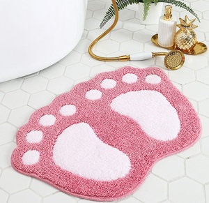 Alfombra de baño de microfibra de moda moderna Alfombra de ducha de poliéster antideslizante absorbente Lavable a máquina Estilo moderno - Product Image 6