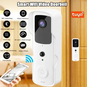 2021 Tahan Air Malam Visi Keamanan Rumah V30 Tuya Smart Video Bel 1080P FHD Kamera Digital Visual Intercom Akses Internet Nirkabel Bel Pintu