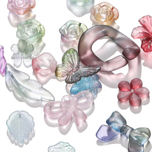 Acrylic Frosted Mixed Shape <b>Beads</b> 20g Pack For Jewelry Making DIY Accessories - Product Image 2