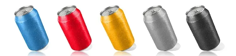 Transparent personnalisé 500ml 330ml 12oz 250ml 200ml blanc impression ronde en aluminium peut pour la bière boisson jus soda boisson gazeuse emballage