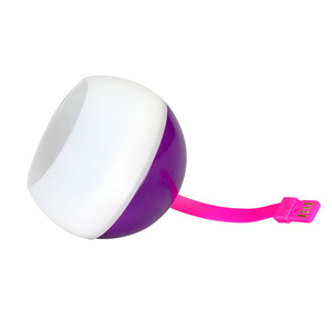Mini Camping Light LED Waterproof <b>USB</b> Rechargeable Outdoor Hiking Tent <b>Lamp</b> Purple Black - Product Image 2
