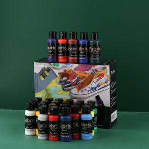 Ensemble de 26 couleurs de <span class=keywords><strong>peinture</strong></span> <span class=keywords><strong>acrylique</strong></span> à base d'eau pour <span class=keywords><strong>tissu</strong></span>, <span class=keywords><strong>peinture</strong></span> textile permanente pour vêtements, chaussures, décoration artistique DIY - Product Image 6