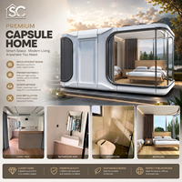 STAR CABIN Maison Capsule Modulaire Préfabriquée Haut de Gamme, Intérieur Haut de Gamme, Structure en Acier Résistante aux Intempéries, Garantie 5+ Ans