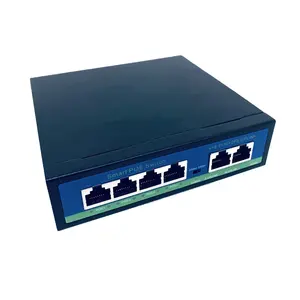 RTXMC Smart standar 4 + 2 aktif 4 Port 10/100m jaringan Ethernet Poe Switch 2 Poe Uplink untuk Ip kamera CCTV