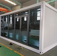 Maisons modulaires préfabriquées en verre personnalisables, idéales pour les studios en conteneurs et les hébergements de loisirs