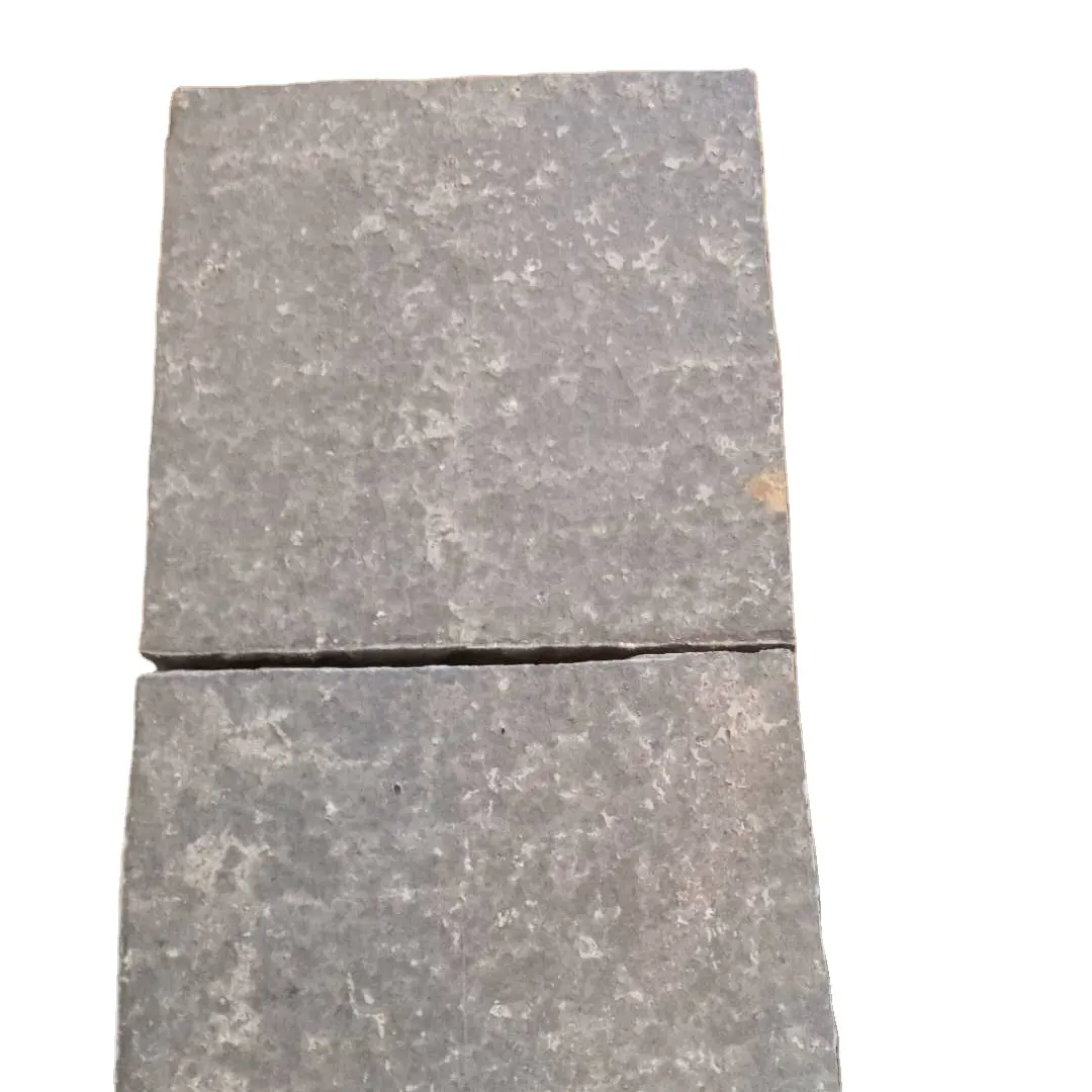 Black Basalt Paver Stone Black Cube Stone For Driving Road Lane Cobble