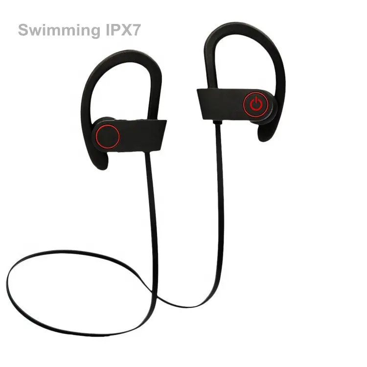 IPX7防水イヤホンAmazonのトップ10販売製品無料サンプル水泳スポーツイヤホンイヤーフックイヤホン