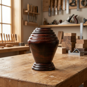 Wooden Jar <b>Urn</b> Classical Style Durable Pet Cremation Keepsake Memorial Container for Ashes Storage - Product Image 1