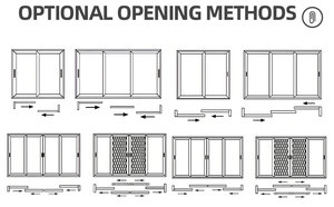 <span class=keywords><strong>Puerta</strong></span> Abatible con Rotura de Puente Térmico Resistente a Huracanes, con Vidrio Esmerilado en Rejilla, Impermeable e Insonorizada para <span class=keywords><strong>Entrada</strong></span> de Hotel o Villa - Product Image 5