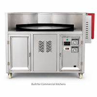 Four à pain rotatif à gaz en acier inoxydable pour la cuisson du roti/pita/naan, thermostat réglable, garantie 1 an pour boulangerie