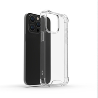 Coque de téléphone transparente en acrylique anti-jaunissement pour iPhone 17Air 11 12 13 14 Pro Max 15 16 Plus