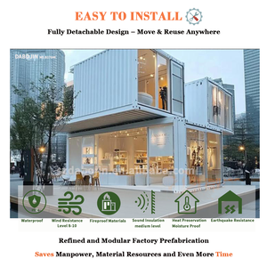 Maison conteneur préfabriquée extensible Maisons 4 chambres à coucher Mobile Portable pliant avec magasin d'énergie solaire - Product Image 2