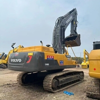 Excavateur d'origine suédoise Volvo EC480DL 48 tonnes utilisé en stock hydraulique haute puissance chenilles durables prêtes pour les travaux de grande carrière