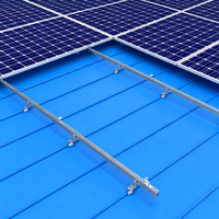 Kit de fixation pour panneaux solaires sur toiture métallique, support de montage en aluminium pour toiture en tôle trapézoïdale, installation solaire