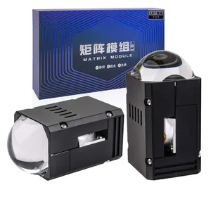 Yüksek güç 210W mini projektör Lens Bi LED matrix lens modülü led lazer sis işık 1.8-inç far camı