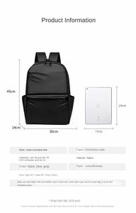 Mochila para Portátil Oxford Impermeable con Cierre USB Antirrobo, para Viajes, Oficina, Escuela, Uso en Exteriores, con Logotipo Personalizado, Duradera y a la Moda - Product Image 6