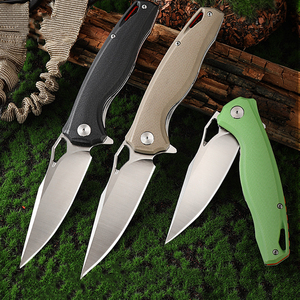 D2ブレードポケット折りたたみユーティリティレスキューカスタム戦術G10ハンドルナイフボックス付き - Product Image 5