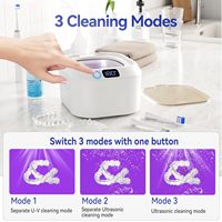 No.1 nettoyeur à ultrasons domestique électrique Portable usage extérieur nettoyeur à ultrasons domestique pour prothèses dentaires retenue des dents faux
