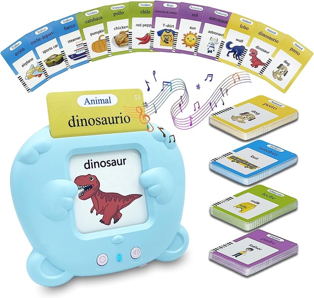 224 Sight Words Pocket Speech Therapy Toys - Bilingual Talking Flash Cards