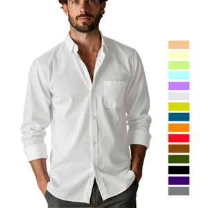 TKAN632 <span class=keywords><strong>abiti</strong></span> da <span class=keywords><strong>uomo</strong></span> all'ingrosso vestiti camicia da <span class=keywords><strong>uomo</strong></span> Logo personalizzato manica lunga traspirante cotone camicie da <span class=keywords><strong>uomo</strong></span> - Product Image 1