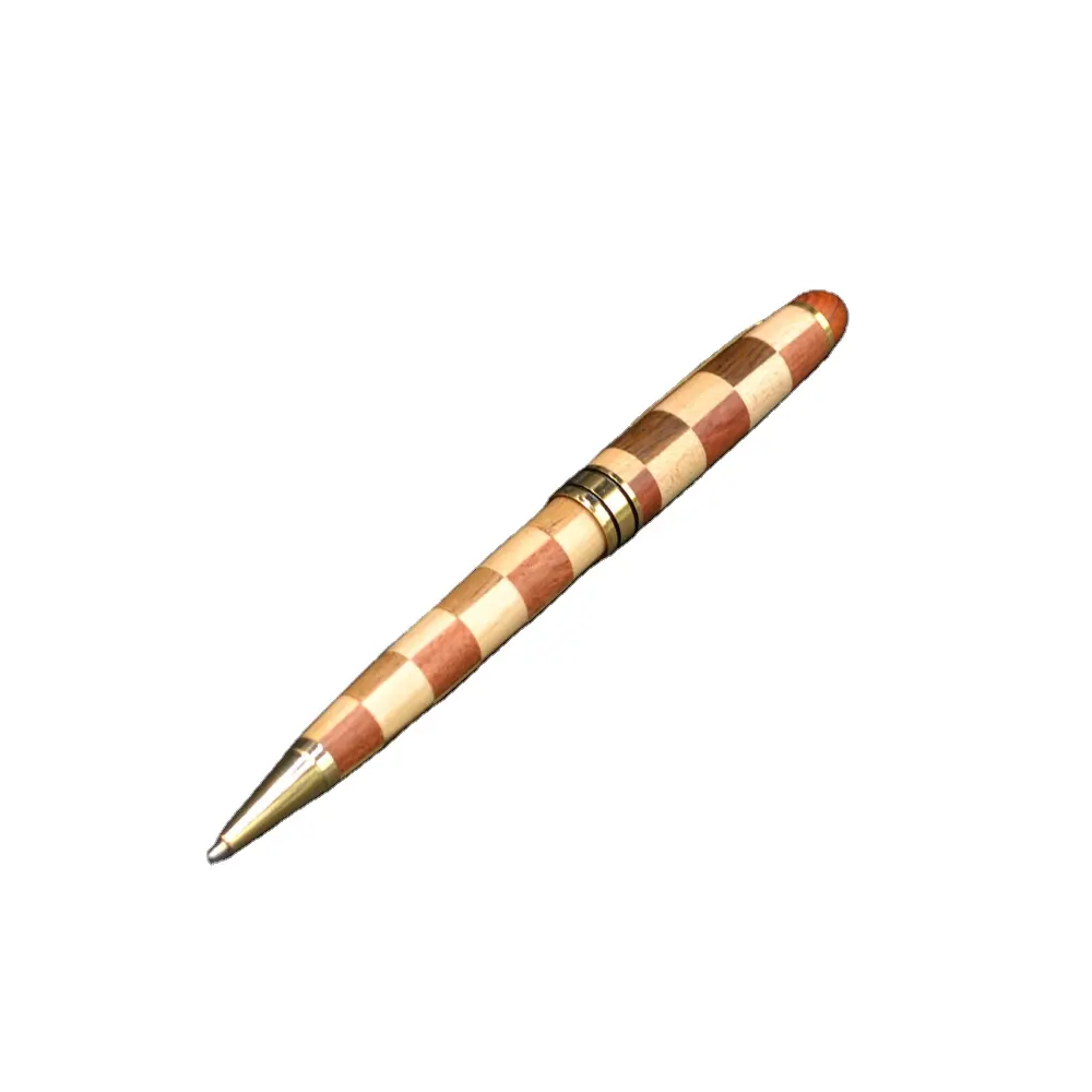 עט כדורי מעץ מייפל טבעי משובח בהתאמה אישית עשוי עץ מלא