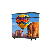 Mesa de DJ para Interiores con Esquina Curva Personalizada de Alta Definición, Pantalla LED 16:9, Kiosco Flexible con 1 Año de Garantía para Centros Comerciales