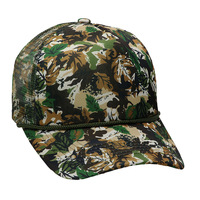 Gorra Trucker de Camuflaje con 5 Paneles, Corona Alta, Malla Trasera, para Caza, con Cuerda Frontal y Logotipo Bordado Personalizado