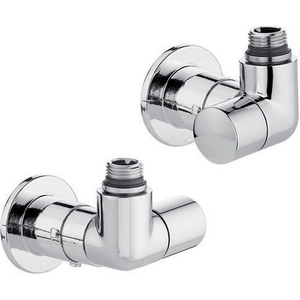 Valvola Termostatica Doppia Quadrata Lockshield 1/2 Pollice Cromata, Componente per Sistema HVAC - Product Image 1