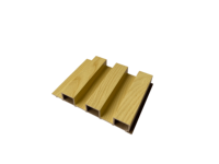Persienne murale en bois écologique Plafond 3D en WPC et panneau de panneau en polystyrène PVC étanche à l'humidité Revêtement mural imperméable pour usage intérieur