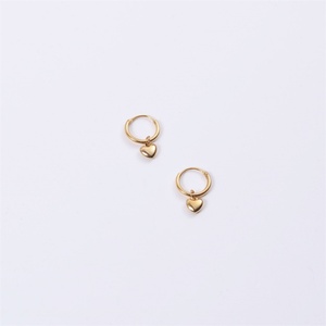 Nuevos Aretes de Aro con Forma de Corazón, Elegantes y Delicados, Chapados en Oro de 18K, Regalo para Bodas y Fiestas Coreanas - Product Image 2