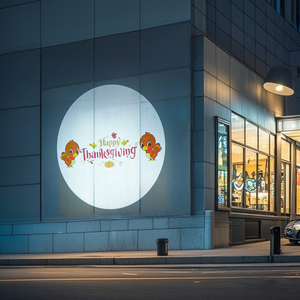 ไฟโปรเจคเตอร์โลโก้ออกแบบได้ตามต้องการไฟโปรเจคเตอร์โกโบโฆษณาไฟ LED สำหรับร้านค้า - Product Image 1