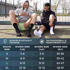 Chaussettes de sport pour hommes, avec logo personnalisé, compression, antidérapantes, durables, coussinées, respirantes, en coton, pour la randonnée, le football - Product Image 6