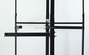 RH-GR-FF6 850*850 * 도매 현대 이동식 교수형 의류 랙 하이 퀄리티 롤링 의류 디스플레이 랙 - Product Image 6
