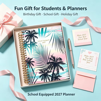 Agenda personnalisé pour enseignant A5, reliure spirale, organiseur personnalisé, journal, agenda, calendrier avec coffret