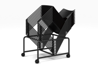 Chaise de bureau empilable en plastique PP pour hôtel et école, chaise de conférence empilable – Offre spéciale