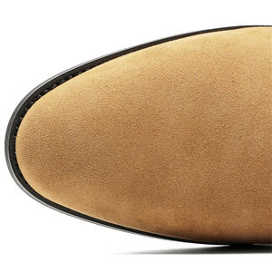 Botas con Logotipo Personalizado para Hombre, Zapatos de Cuero Genuino con Forro de Piel, Botas Chelsea Casuales de Invierno - Product Image 5