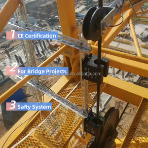 2025年中国製HUGECRANEラフィングタワークレーン建設用吊り上げ機、定格荷重8トン、最大吊り上げ高さ40.5m、高品質 - Product Image 4