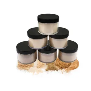 Waterproof Foundation Translucent Face Base Makeup Loose Powder Professional Private Label Oil Control Setting Mineral Powder