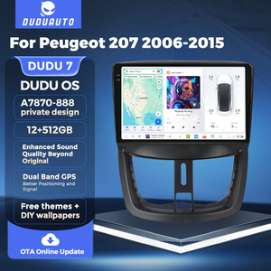 Duduauto dudu7 a7870 yl888 xe đài phát thanh đa phương tiện âm thanh Máy nghe nhạc GPS xe-chơi kép GPS DTS cho Peugeot Kit 207 2006-2015 - Product Image 4