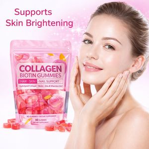 Bonbons gélifiés végétaliens à faible teneur en <span class=keywords><strong>sucre</strong></span>, marque privée, fourrés au biotine et aux protéines, gommes au collagène pour lutter contre le vieillissement - Product Image 1