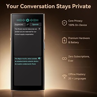 Dispositif de traduction vocale IA haut de gamme sans WiFi, traduction hors ligne en temps réel, 150 langues, enregistrement professionnel premium