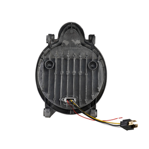 Faro Delantero YongJin para Motocicletas, Faro LED Negro con Luz de Circulación Diurna Blanca para Yamaha <span class=keywords><strong>VMAX</strong></span> <span class=keywords><strong>1700</strong></span> - Product Image 4