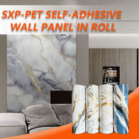 Papier contact marbre liquide doré, imperméable, pelable et auto-adhésif, autocollant mural marbre mat, autocollant mural en carbone, panneau mural en roche