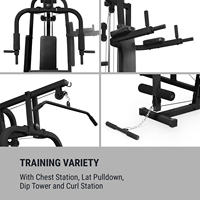 Machine d'entraînement musculaire complète multi-stations avec pile de poids de 100 kg pour salle de sport à domicile